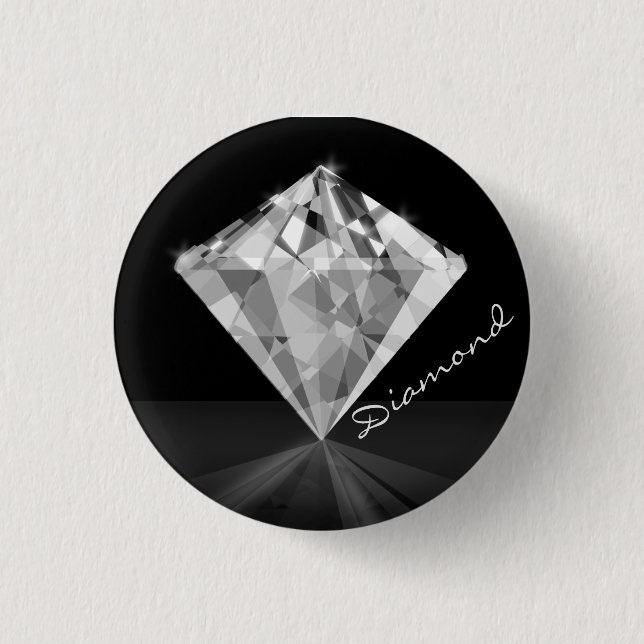 Badge Rond 2,50 Cm Diamant (Devant)