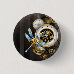 Badge Rond 2,50 Cm Diapositives à la libellule