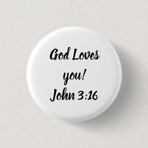 Badge Rond 2,50 Cm Dieu t'aime !