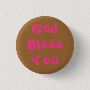 Badge Rond 2,50 Cm Dieu vous bénissent