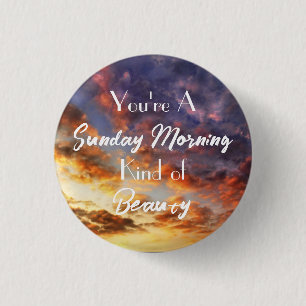 Badge Rond 2,50 Cm Dimanche matin