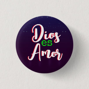 Badge Rond 2,50 Cm Dios es Amor