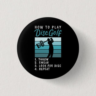 Badge Rond 2,50 Cm Disc Golf