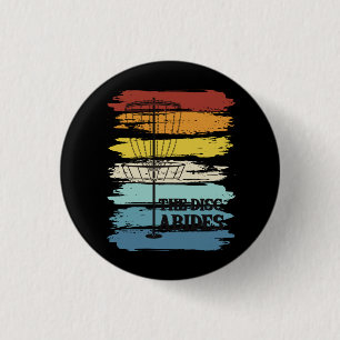 Badge Rond 2,50 Cm Disk Golf Retro
