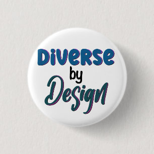 Badge Rond 2,50 Cm Diverse par conception Embrasser la neurodiversi