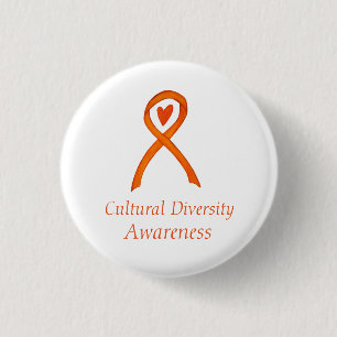 Badge Rond 2,50 Cm Diversité culturelle Le ruban personnalisé Pin