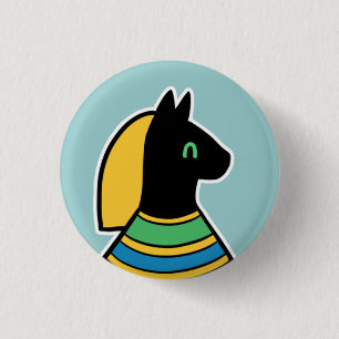 Badge Rond 2,50 Cm Divinité : : Bastet