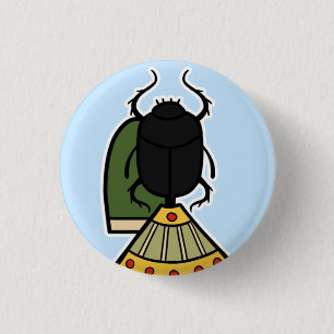Badge Rond 2,50 Cm Divinité : : Khepri