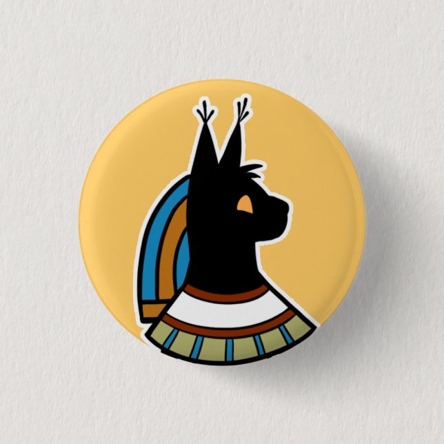 Badge Rond 2,50 Cm Divinité : : Mafdet (Devant)