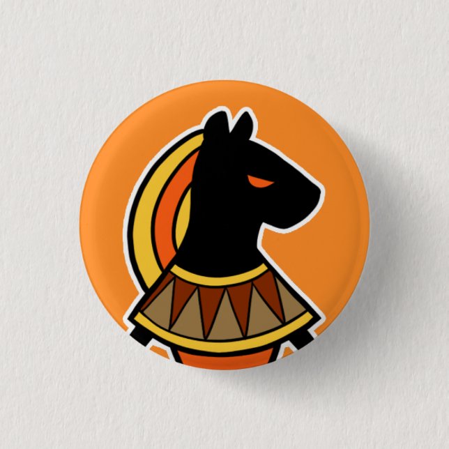 Badge Rond 2,50 Cm Divinité : : Sekhmet (Devant)