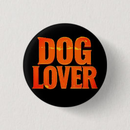 BADGE ROND 2,50 CM DOG LOVER