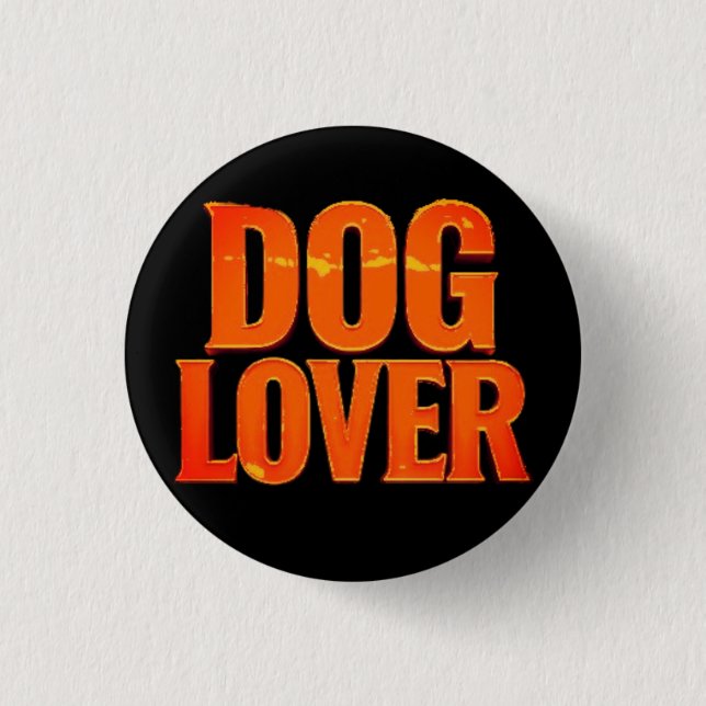 BADGE ROND 2,50 CM DOG LOVER (Devant)