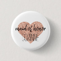 Domestique mignonne de bouton d'honneur