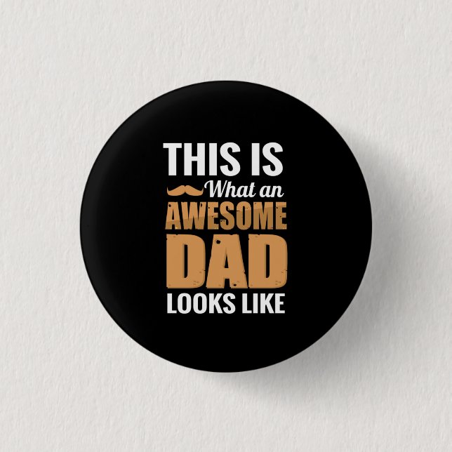Badge Rond 2,50 Cm Don Père | Un Père Génial Ressemble À (Devant)