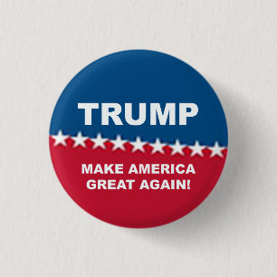 Badge Rond 2,50 Cm Donald Trump 2016