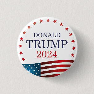 Badge Rond 2,50 Cm Donald Trump 2024