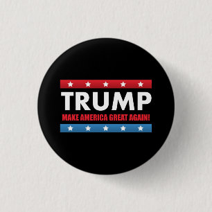 Badge Rond 2,50 Cm Donald Trump pour le président