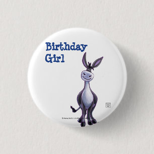 Badge Rond 2,50 Cm Donkey Party Centre