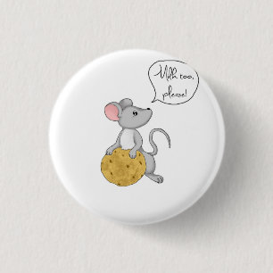 Badge Rond 2,50 Cm Donnez à une souris un biscuit