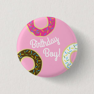 Badge Rond 2,50 Cm Donut Kid's Birthday Party mite
