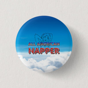 Badge Rond 2,50 Cm Dormeuse Tout Américaine