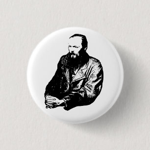 Badge Rond 2,50 Cm Dostoïevski