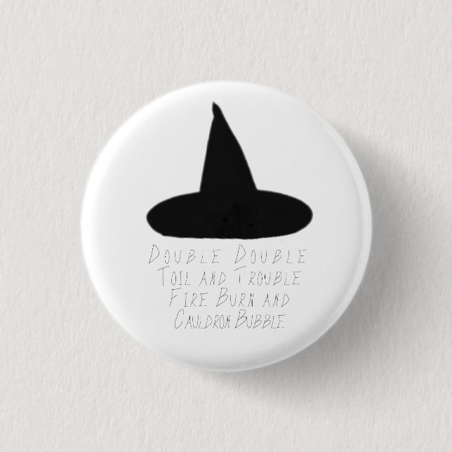 Badge Rond 2,50 Cm "Double double huile et problème" (Devant)