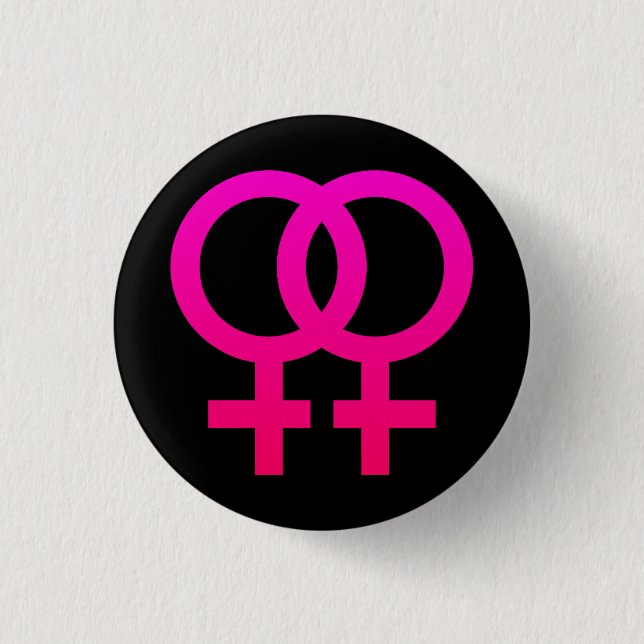 Badge Rond 2,50 Cm Double femme (Devant)