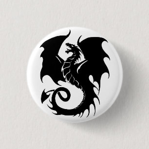 Badge Rond 2,50 Cm Dragon