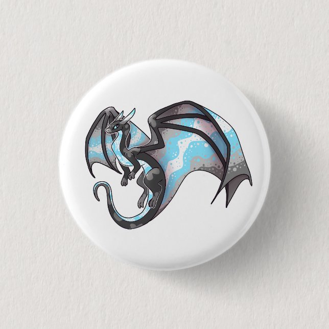 Badge Rond 2,50 Cm Dragon de Pride Demiboy (Devant)
