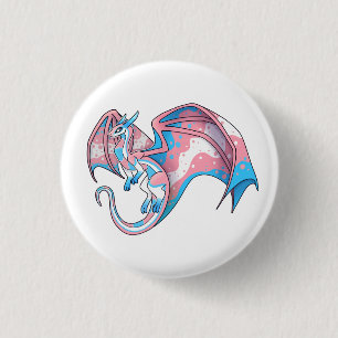 Badge Rond 2,50 Cm Dragon de Trans Pride