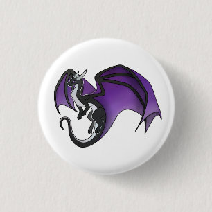 Badge Rond 2,50 Cm Dragon simple de fierté sexuelle