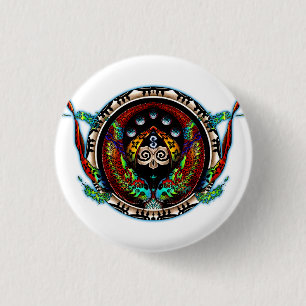Badge Rond 2,50 Cm Dragon Twins