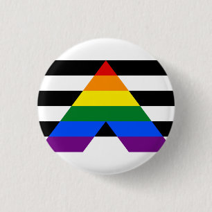 Badge Rond 2,50 Cm Drapeau Ally droit