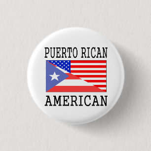 Badge Rond 2,50 Cm Drapeau américain portoricain