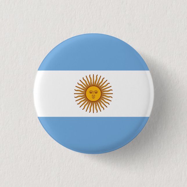 Badge Rond 2,50 Cm Drapeau argentin (Devant)