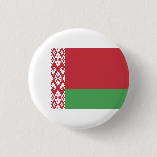 Badge Rond 2,50 Cm Drapeau biélorusse, Drapeau biélorusse
