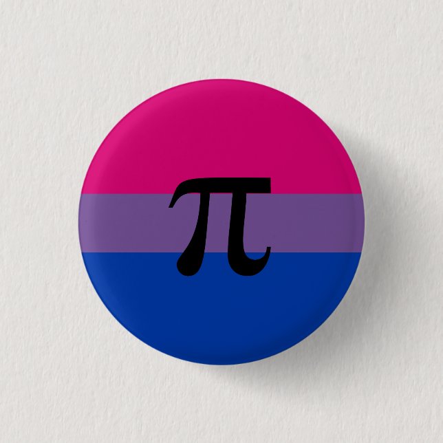 Badge Rond 2,50 Cm Drapeau Bisexuel Polyamory Pride (Devant)