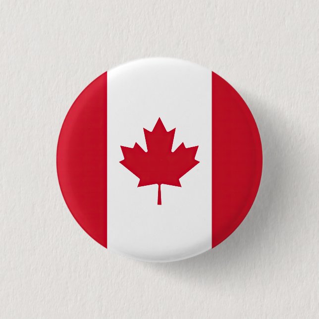 Badge Rond 2,50 Cm Drapeau Canada (Devant)