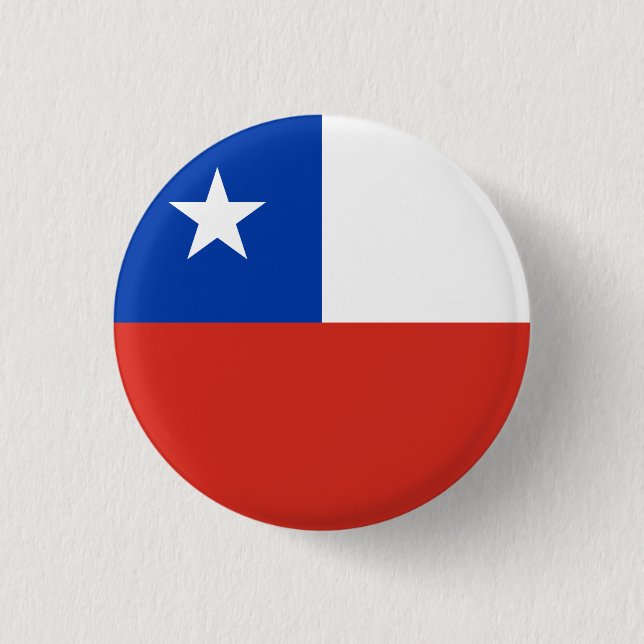 Badge Rond 2,50 Cm Drapeau Chili (Devant)