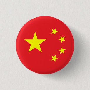 Badge Rond 2,50 Cm Drapeau chinois