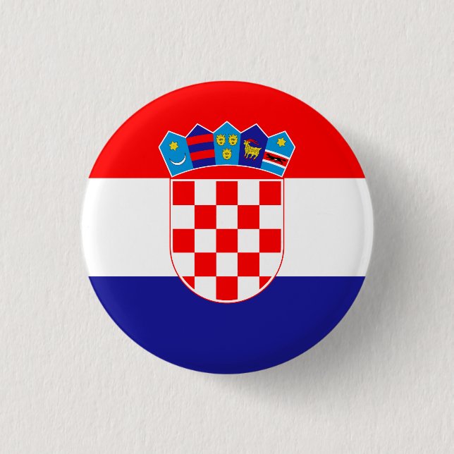 Badge Rond 2,50 Cm Drapeau croate (Devant)