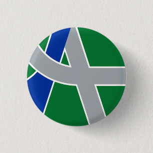 Badge Rond 2,50 Cm Drapeau d'Albany, Oregon