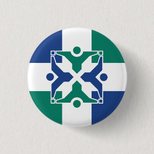 Badge Rond 2,50 Cm Drapeau de Columbia, Missouri