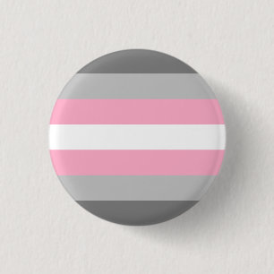 Badge Rond 2,50 Cm Drapeau de démi LGBT