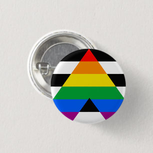 Badge Rond 2,50 Cm Drapeau de fierté d'allié