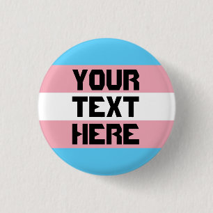 Badge Rond 2,50 Cm Drapeau de fierté de transport avec le texte
