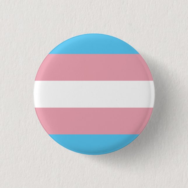 Badge Rond 2,50 Cm Drapeau de fierté de transsexuel (Devant)