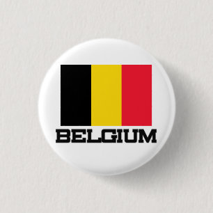 Badge Rond 2,50 Cm Drapeau de la Belgique