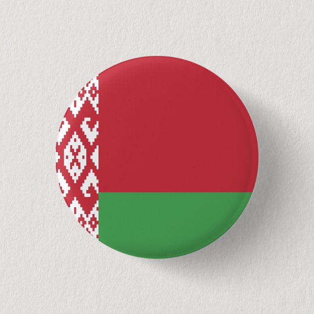 Badge Rond 2,50 Cm Drapeau de la Biélorussie (Devant)